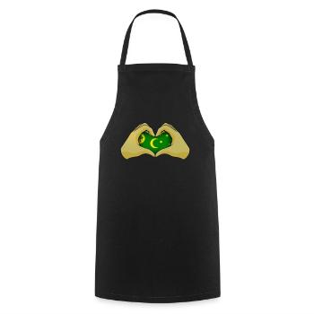 Îles Cocos - Tablier de cuisine - noir - Devant - AI Model Male 185 dark (185cm)