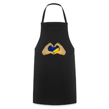 Tokelau - Cooking Apron - black - Front - AI Model Male 185 dark (185cm)
