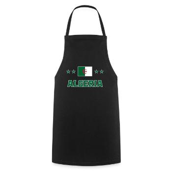 Algeria - Cooking Apron - black - Front - AI Model Male 185 dark (185cm)