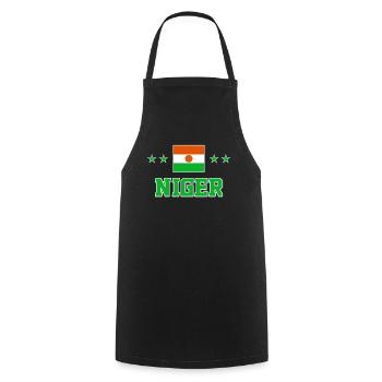 Nouvelle-Zélande - Tablier de cuisine - noir - Devant - AI Model Male 185 dark (185cm)