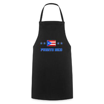 Puerto Rico - Cooking Apron - black - Front - AI Model Male 185 dark (185cm)