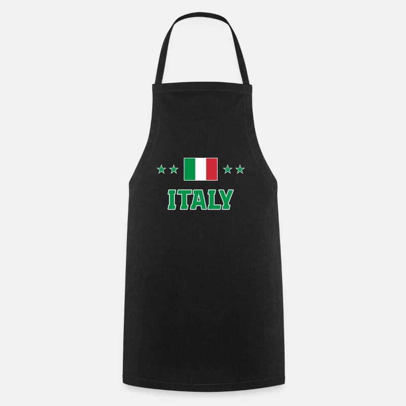 Italie - Tablier de cuisine - noir