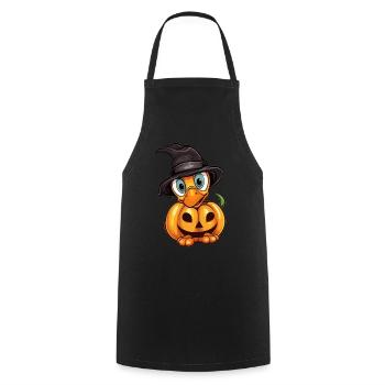 Duck Pumpkin Lazy Halloween Party Costume Kids - Cooking Apron - black - Front - AI Model Male 185 dark (185cm)