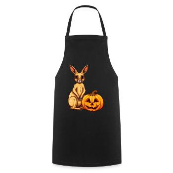 Känguru-Kürbis-Lazy-Halloween-Partykostüm für - Kochschürze - Schwarz - Vorne - AI Model Male 185 dark (185cm)