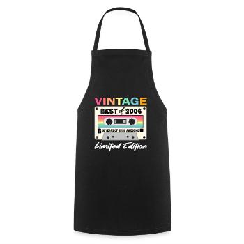 Best of 2006 - 18th Anniversary Limited Edition - Cooking Apron - black - Front - AI Model Male 185 dark (185cm)
