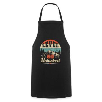 Level 60 unlocked - Cooking Apron - black - Front - AI Model Male 185 dark (185cm)