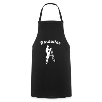 Bauleiter Leiter Wortspiel Bauen Hausbau Baustelle - Kochschürze - Schwarz - Vorne - AI Model Male 185 dark (185cm)
