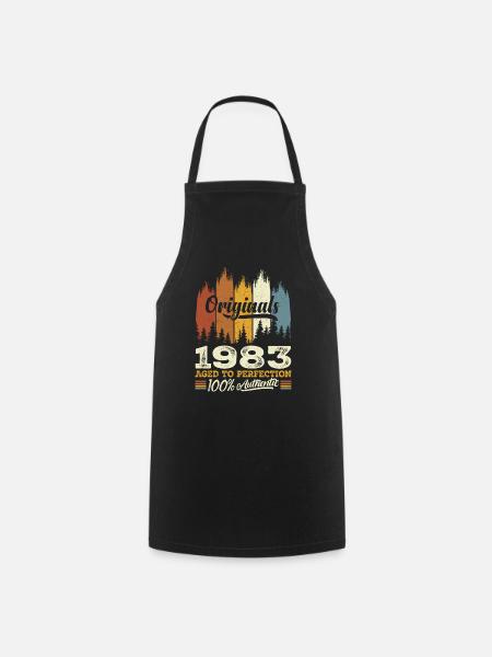 1983 Vintage Cadeau D'anniversaire 1983 Original - Tablier de cuisine - noir