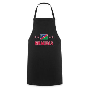 Namibie - Tablier de cuisine - noir - Devant - AI Model Male 185 dark (185cm)