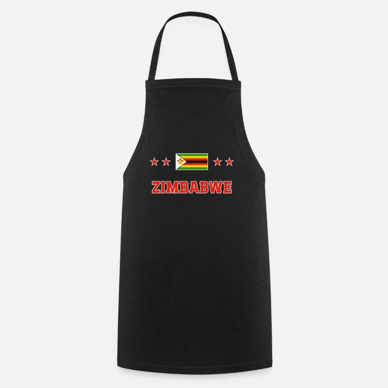 Zimbabwe - Cooking Apron - black