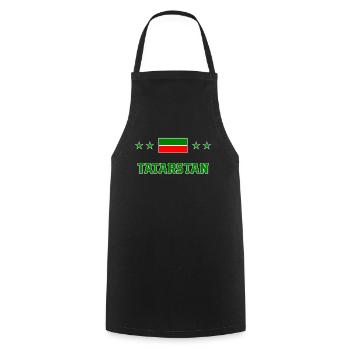 Tatarstan - Tablier de cuisine - noir - Devant - AI Model Male 185 dark (185cm)