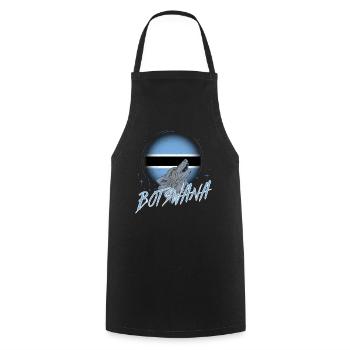 Botswana - Cooking Apron - black - Front - AI Model Male 185 dark (185cm)