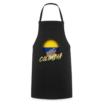 Colombia - Cooking Apron - black - Front - AI Model Male 185 dark (185cm)