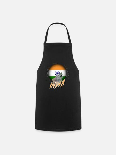 Inde - Tablier de cuisine - noir