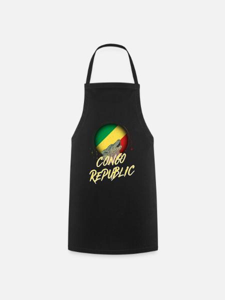 République du Congo - Tablier de cuisine - noir