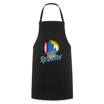 Réunion - Cooking Apron - black - Front - AI Model Male 185 dark (185cm)