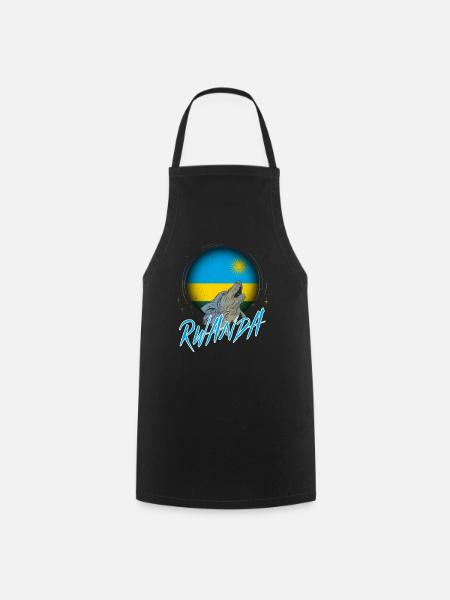 Ruanda - Kochschürze - Schwarz