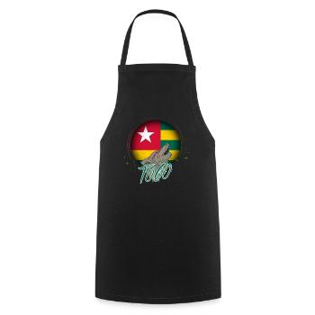 Togo - Cooking Apron - black - Front - AI Model Male 185 dark (185cm)