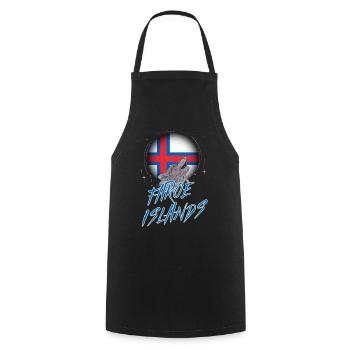 Faroe Islands - Cooking Apron - black - Front - AI Model Male 185 dark (185cm)