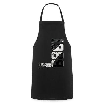 LIMITED EDITION 1989 37TH BIRTHDAY - Cooking Apron - black - Front - AI Model Male 185 dark (185cm)