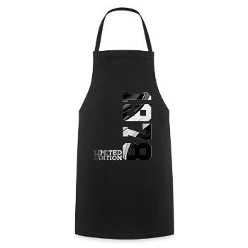 LIMITED EDITION 1978 48TH BIRTHDAY - Cooking Apron - black - Front - AI Model Male 185 dark (185cm)