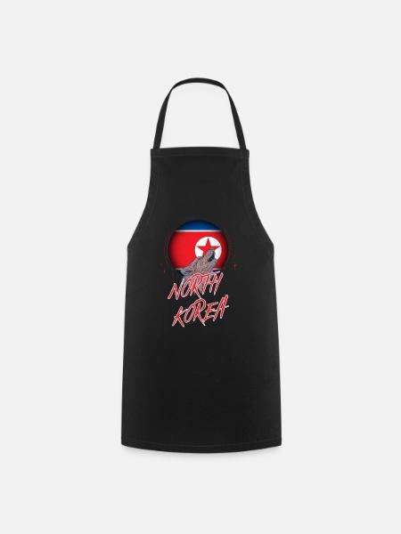 Corée du Nord - Tablier de cuisine - noir