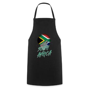 Afrique du Sud - Tablier de cuisine - noir - Devant - AI Model Male 185 dark (185cm)