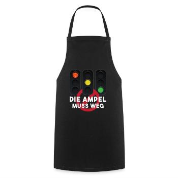 Die Ampel muss weg - Kochschürze - Schwarz - Vorne - AI Model Male 185 dark (185cm)