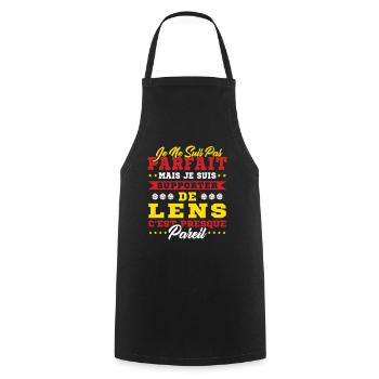 Idée Cadeau Pour Supporter Lensois - Tablier de cuisine - noir - Devant - AI Model Male 185 dark (185cm)