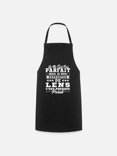 Idée Cadeau Pour Supporter Lensois - Tablier de cuisine - noir