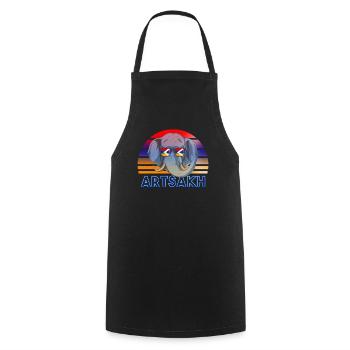 Artsakh - Tablier de cuisine - noir - Devant - AI Model Male 185 dark (185cm)