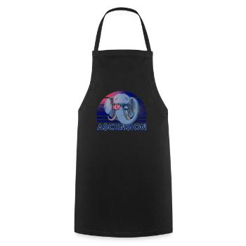Ascension - Cooking Apron - black - Front - AI Model Male 185 dark (185cm)