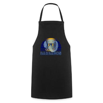 Barbados - Cooking Apron - black - Front - AI Model Male 185 dark (185cm)