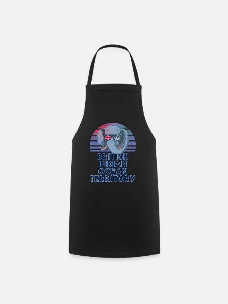 British Indian Ocean Territory - Cooking Apron - black