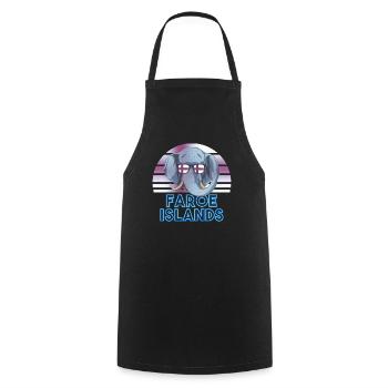 Faroe Islands - Cooking Apron - black - Front - AI Model Male 185 dark (185cm)