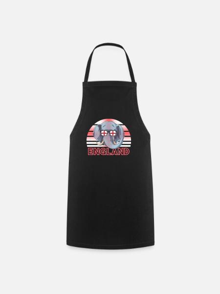 England - Cooking Apron - black