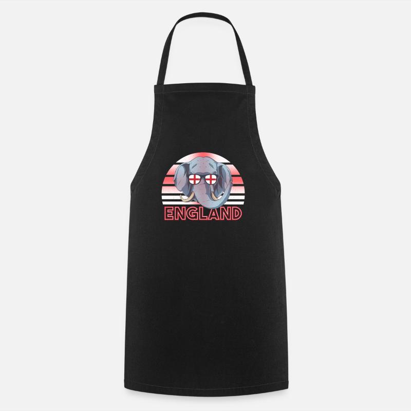 England - Cooking Apron - black