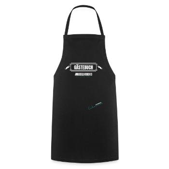 Gästebuch Junggeselle Polterer Junggesellen Männer - Kochschürze - Schwarz - Vorne - AI Model Male 185 dark (185cm)