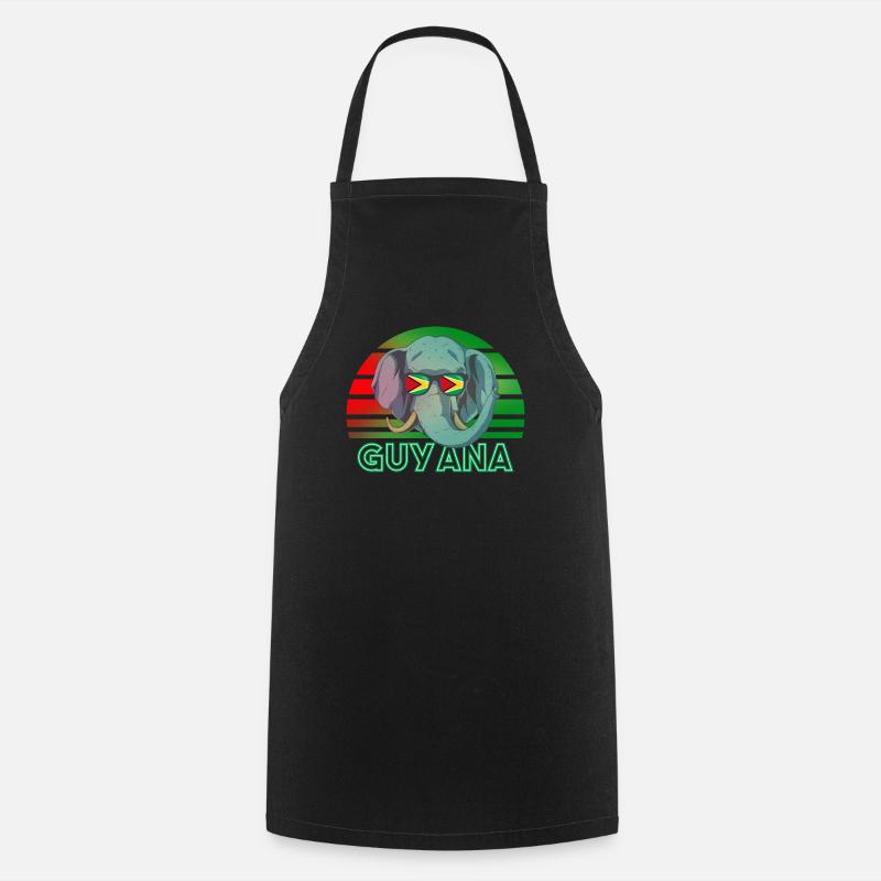 Guyana - Tablier de cuisine - noir