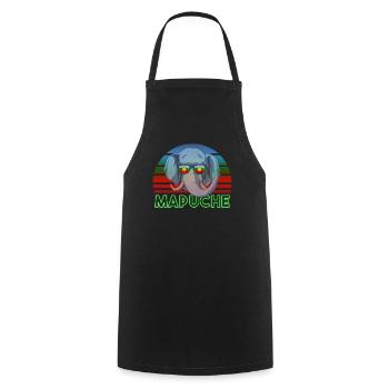 Mapuche - Tablier de cuisine - noir - Devant - AI Model Male 185 dark (185cm)