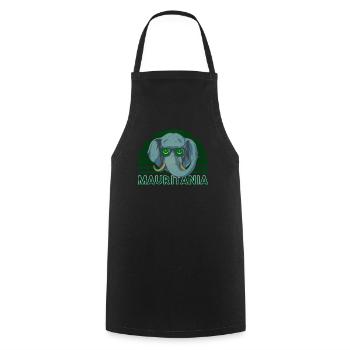 Mauritania - Cooking Apron - black - Front - AI Model Male 185 dark (185cm)