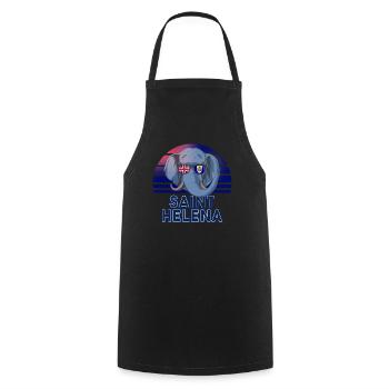 Saint Helena - Cooking Apron - black - Front - AI Model Male 185 dark (185cm)