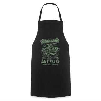 Bonneville Salt Flats Course de moto Vintage - Tablier de cuisine - noir - Devant - AI Model Male 185 dark (185cm)