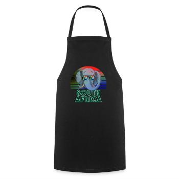 Afrique du Sud - Tablier de cuisine - noir - Devant - AI Model Male 185 dark (185cm)