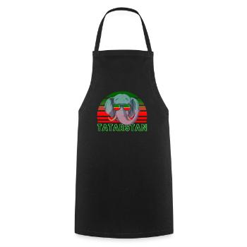 Tatarstan - Tablier de cuisine - noir - Devant - AI Model Male 185 dark (185cm)