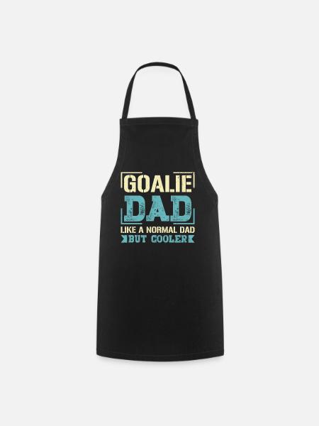 Papa gardien de but comme un papa ordinaire Cadeaux de hockey sur glace - Tablier de cuisine - noir