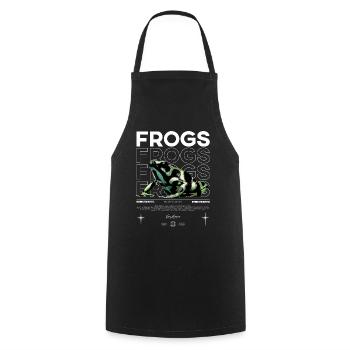 Dendrobatidae Aratus Dart Frog Streetwear Frog - Cooking Apron - black - Front - AI Model Male 185 dark (185cm)