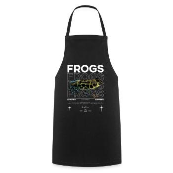 Ranitomeya Imitator Frog Streetwear Frog Keeper - Cooking Apron - black - Front - AI Model Male 185 dark (185cm)
