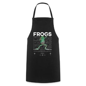 Waxy Monkey Tree Frog Streetwear Frog Keeper - Cooking Apron - black - Front - AI Model Male 185 dark (185cm)