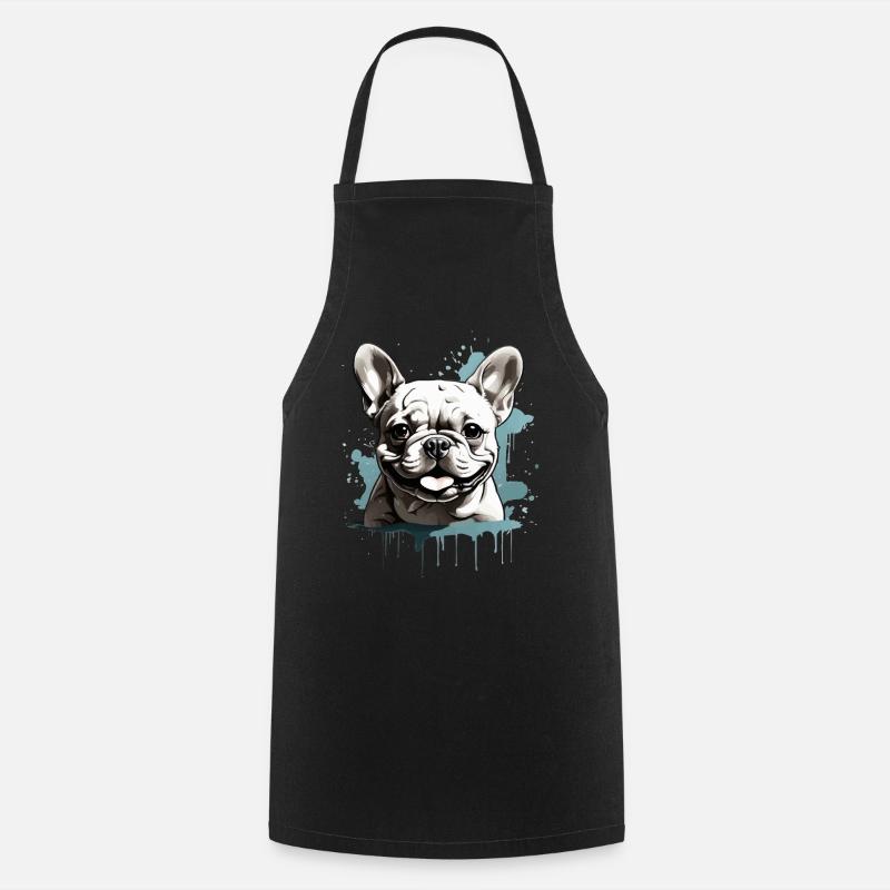 BOULEDOGUE FRANÇAIS - Tablier de cuisine - noir